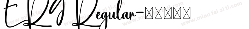 ER9 Regular字体转换